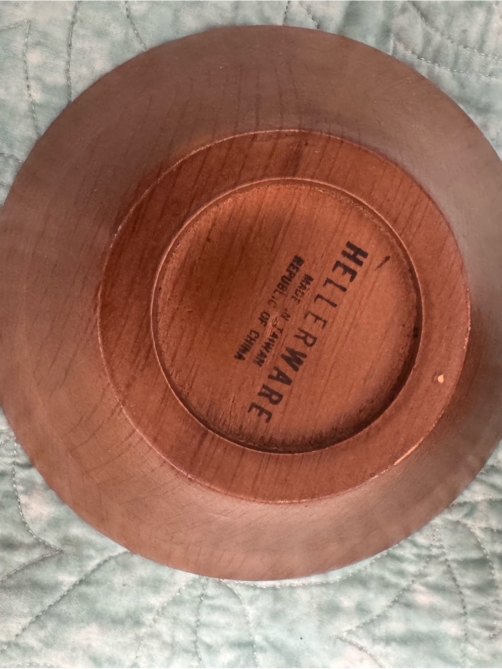 Hellerware wooden nut bowls- set of 6